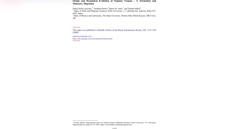 Origin and Dynamical Evolution of Neptune Trojans - I: Formation and   Planetary Migration