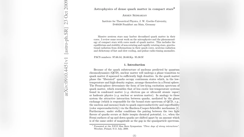 Astrophysics of dense quark matter in compact stars