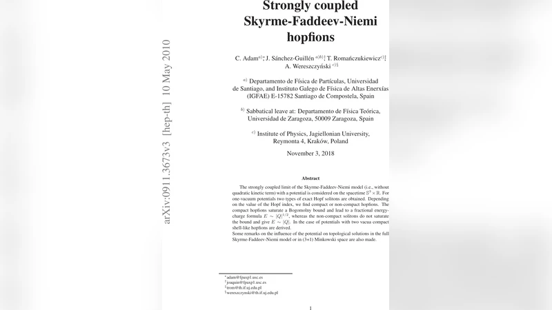 Strongly coupled Skyrme-Faddeev-Niemi hopfions