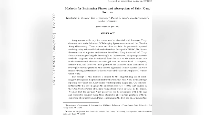 Methods for Estimating Fluxes and Absorptions of Faint X-ray Sources