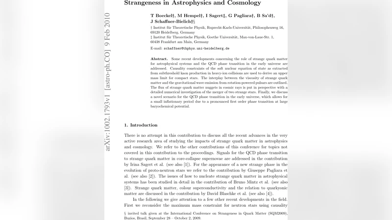 Strangeness in Astrophysics and Cosmology