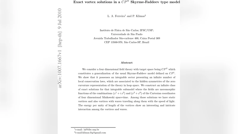 Exact vortex solutions in a CP^N Skyrme-Faddeev type model
