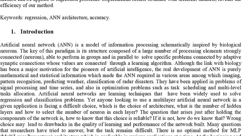 Towards a constructive multilayer perceptron for regression task using   non-parametric clustering. A case study of Photo-Z redshift reconstruction