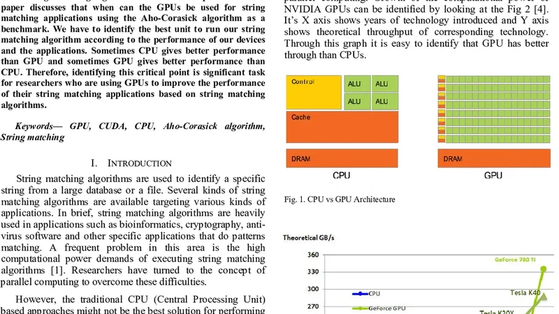 To Use or Not to Use: Graphics Processing Units for Pattern Matching   Algorithms