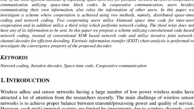 Iterative network-channel decoding with cooperative space-time   transmission