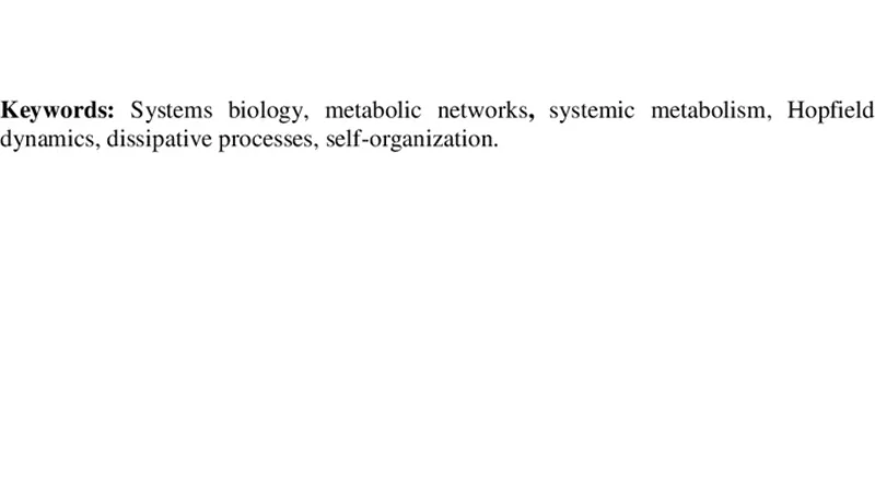 New insights on the Dynamic Cellular Metabolism