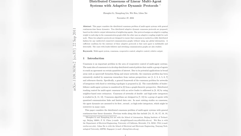 Distributed Consensus of Linear Multi-Agent Systems with Adaptive   Dynamic Protocols