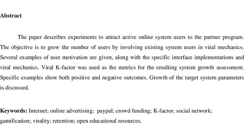 User involvement in the partner program of the educational social   network