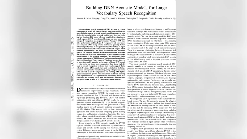 Building DNN Acoustic Models for Large Vocabulary Speech Recognition