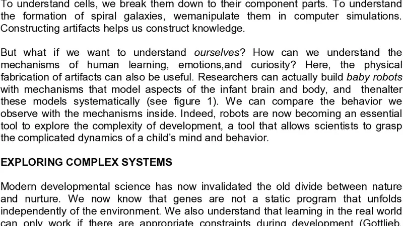 What do we learn about development from baby robots?