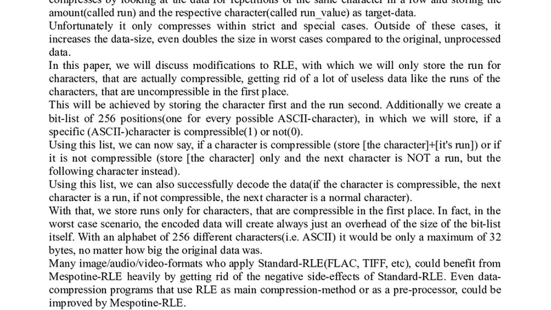 Mespotine-RLE-basic v0.9 - An overhead-reduced and improved   Run-Length-Encoding Method