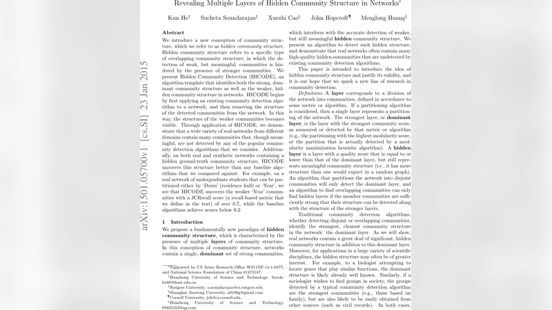 Revealing Multiple Layers of Hidden Community Structure in Networks