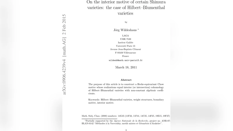 On the interior motive of certain Shimura varieties: the case of   Hilbert-Blumenthal varieties