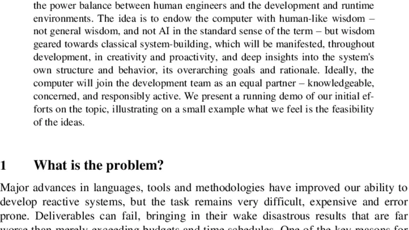Wise Computing: Towards Endowing System Development with True Wisdom
