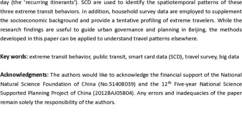 Early Birds, Night Owls,and Tireless/Recurring Itinerants: An   Exploratory Analysis of Extreme Transit Behaviors in Beijing, China