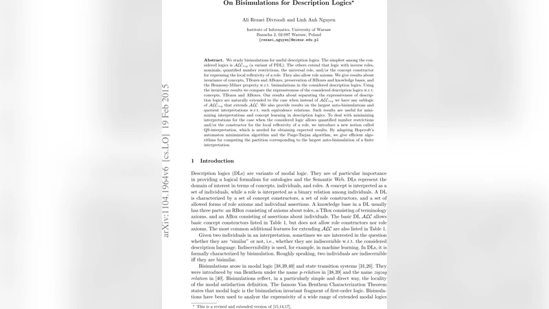 On Bisimulations for Description Logics