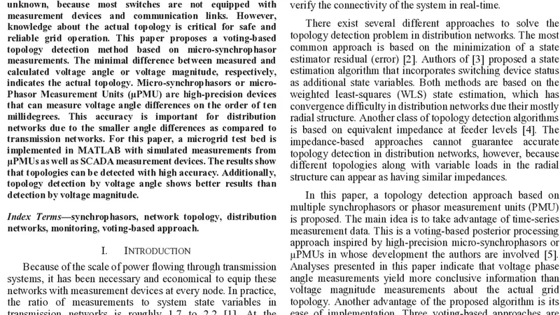 Topology Detection in Microgrids with Micro-Synchrophasors