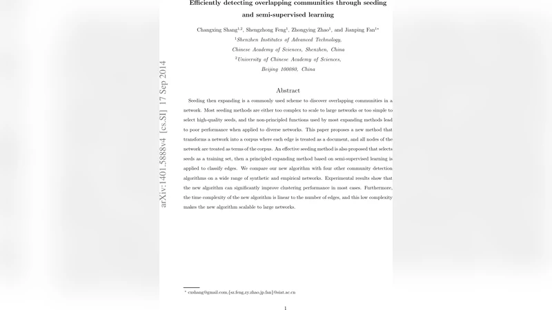 Efficiently Detecting Overlapping Communities through Seeding and   Semi-Supervised Learning