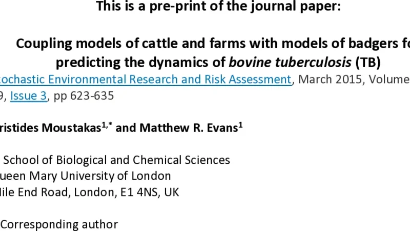 Coupling models of cattle and farms with models of badgers for   predicting the dynamics of bovine tuberculosis (TB)