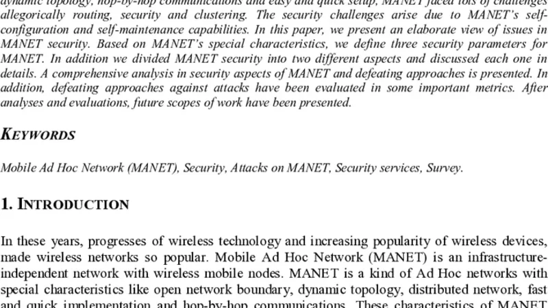 Security challenges in mobile ad hoc networks:a survey