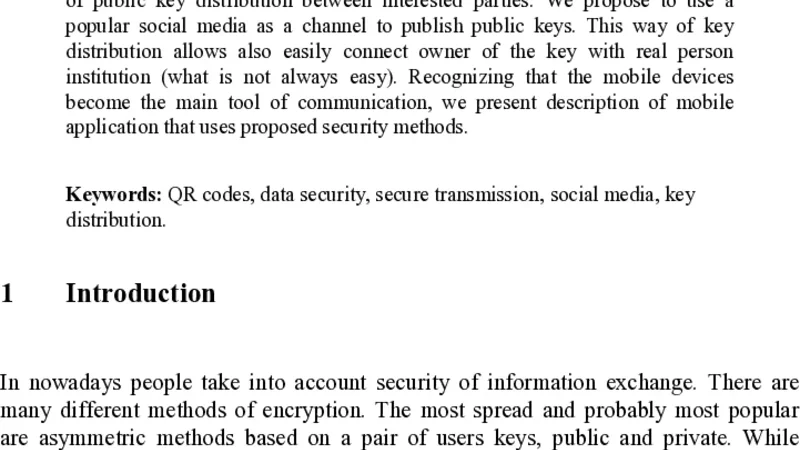New Method for Public Key Distribution Based on Social Networks