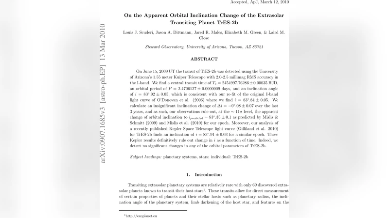 On the Apparent Orbital Inclination Change of the Extrasolar Transiting   Planet TrES-2b