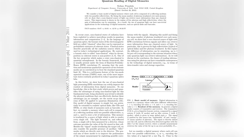 Quantum Reading of Digital Memories