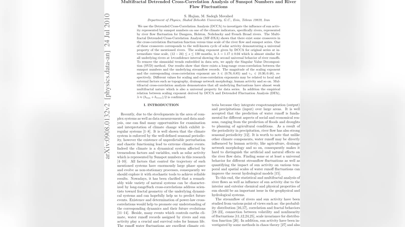 Multifractal Detrended Cross-Correlation Analysis of Sunspot Numbers and   River Flow Fluctuations