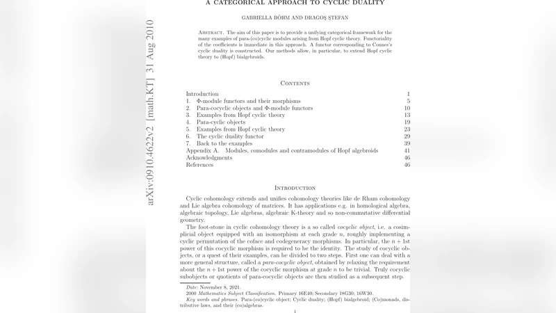 A categorical approach to cyclic duality