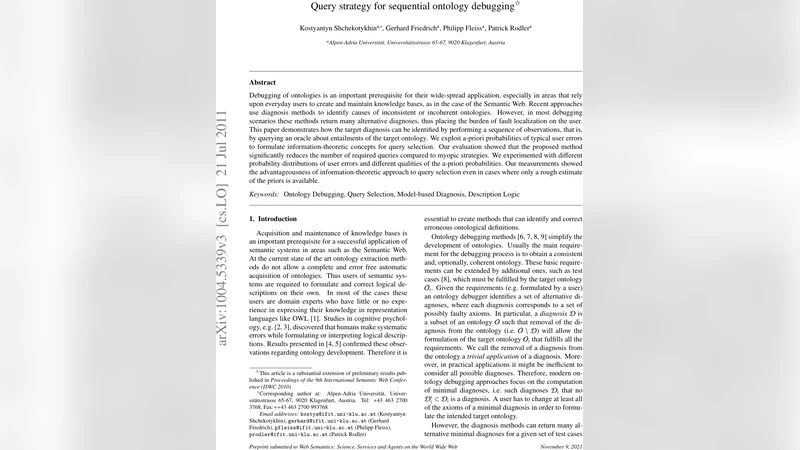 Query strategy for sequential ontology debugging