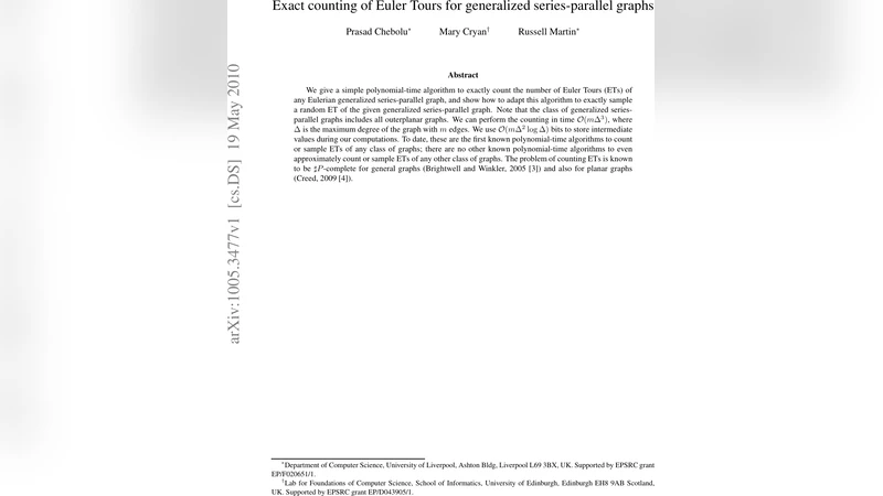 Exact counting of Euler Tours for generalized series-parallel graphs
