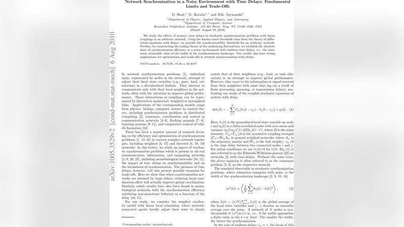 Network Synchronization in a Noisy Environment with Time Delays:   Fundamental Limits and Trade-Offs