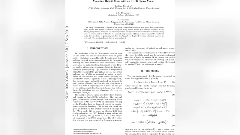 Modeling Hybrid Stars with an SU(3) non-linear sigma model