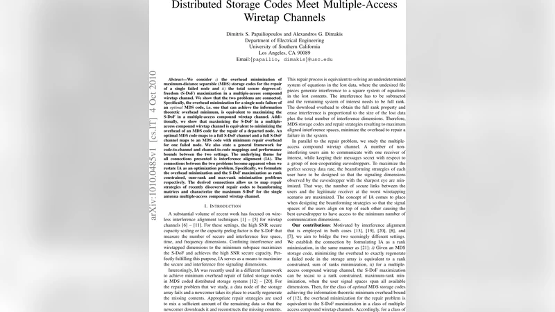 Distributed Storage Codes Meet Multiple-Access Wiretap Channels