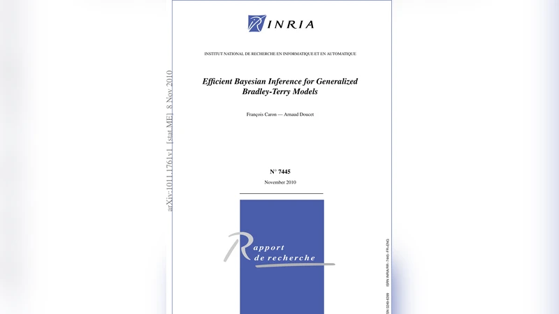 Efficient Bayesian Inference for Generalized Bradley-Terry Models