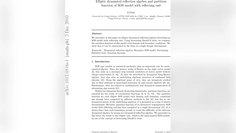 Elliptic dynamical reflection algebra and partition function of SOS   model with reflecting end
