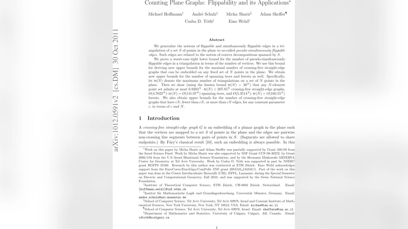 Counting Plane Graphs: Flippability and its Applications