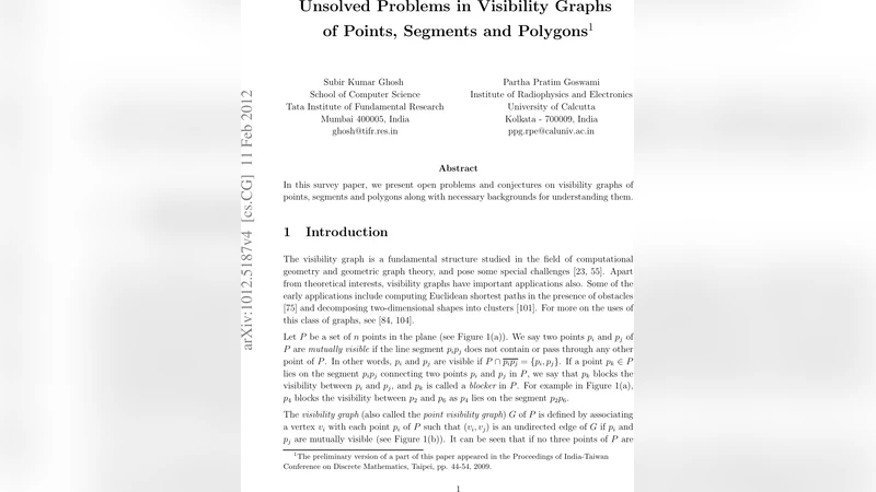 Unsolved Problems in Visibility Graphs of Points, Segments and Polygons