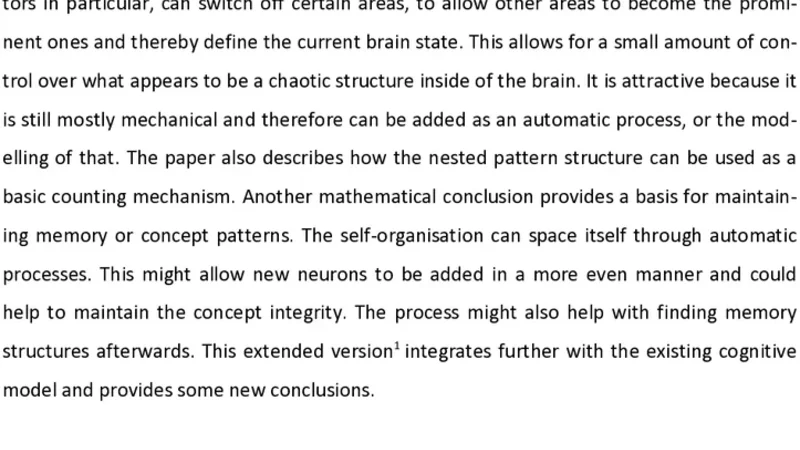 New Ideas for Brain Modelling 2