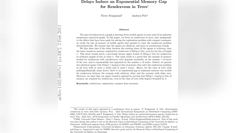 Delays Induce an Exponential Memory Gap for Rendezvous in Trees