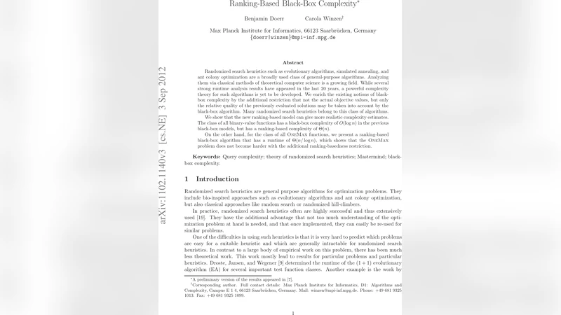 Ranking-Based Black-Box Complexity