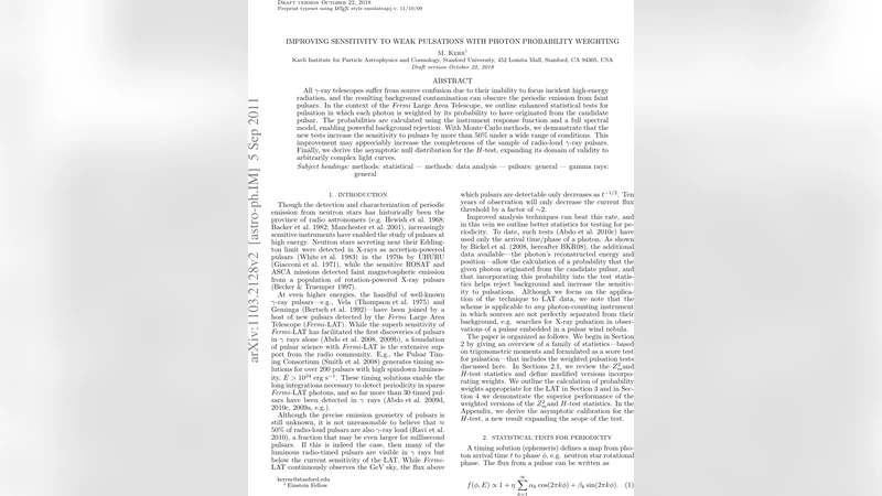 Improving Sensitivity to Weak Pulsations with Photon Probability   Weighting