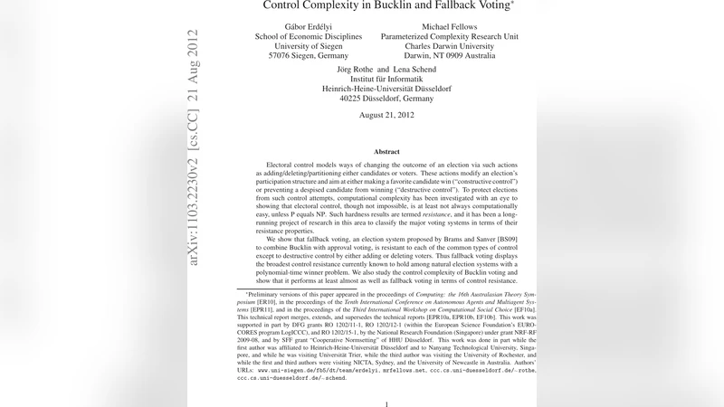 Control Complexity in Bucklin and Fallback Voting