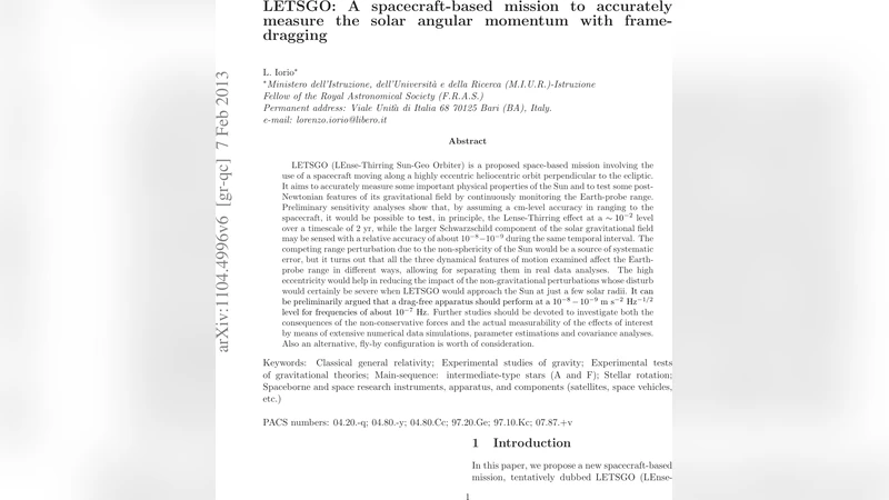 LETSGO: A spacecraft-based mission to accurately measure the solar   angular momentum with frame-dragging