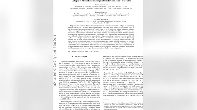 Collapse of differentially rotating neutron stars and cosmic censorship