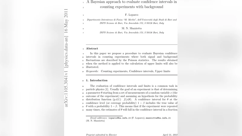 A Bayesian approach to evaluate confidence intervals in counting   experiments with background