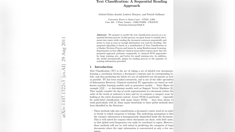Text Classification: A Sequential Reading Approach