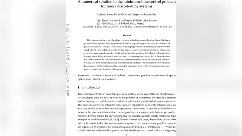 A numerical solution to the minimum-time control problem for linear   discrete-time systems