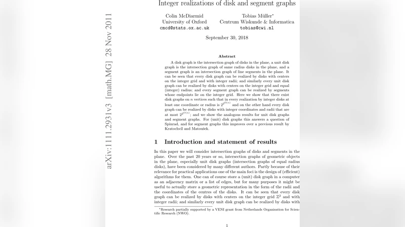 Integer realizations of disk and segment graphs
