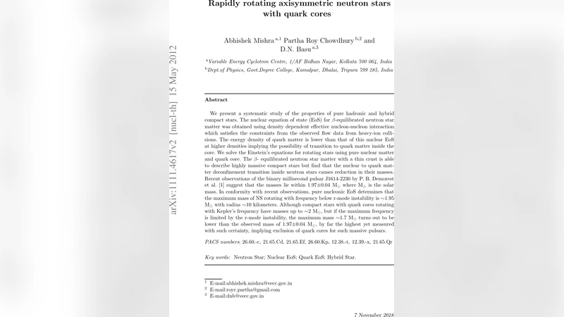Rapidly rotating axisymmetric neutron stars with quark cores